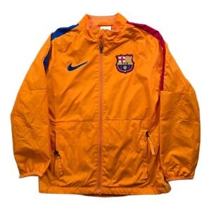 Nike FC Barcelona Repel Academy AWF Jacket Kids Small Orange Training Soccer